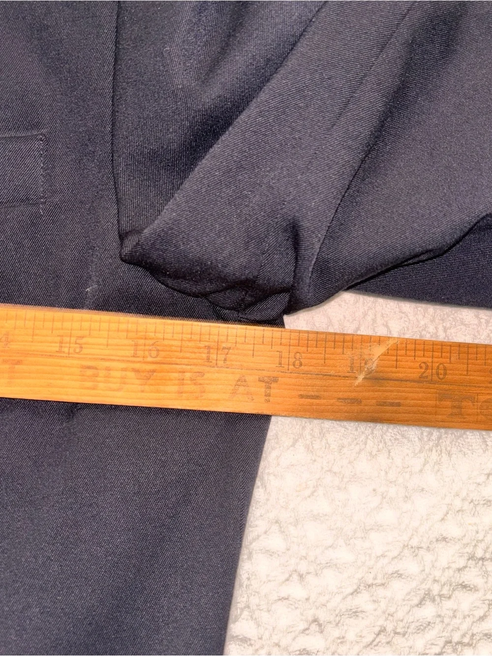 Navy blue classic two gold button blazer sportcoat boy 16R preppy coastal church